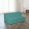 thumbnail image 2 of Floral Foldable Mattress, Simplistic Crocuses, 78.7" x 47.2", Dark Seafoam Multicolor, by Ambesonne, 2 of 4