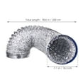 thumbnail image 2 of SOPOTUTU Kitchen Hood Ducting Silver Aluminum Foil Efficient Airflow for Home Use 1Set, 2 of 8
