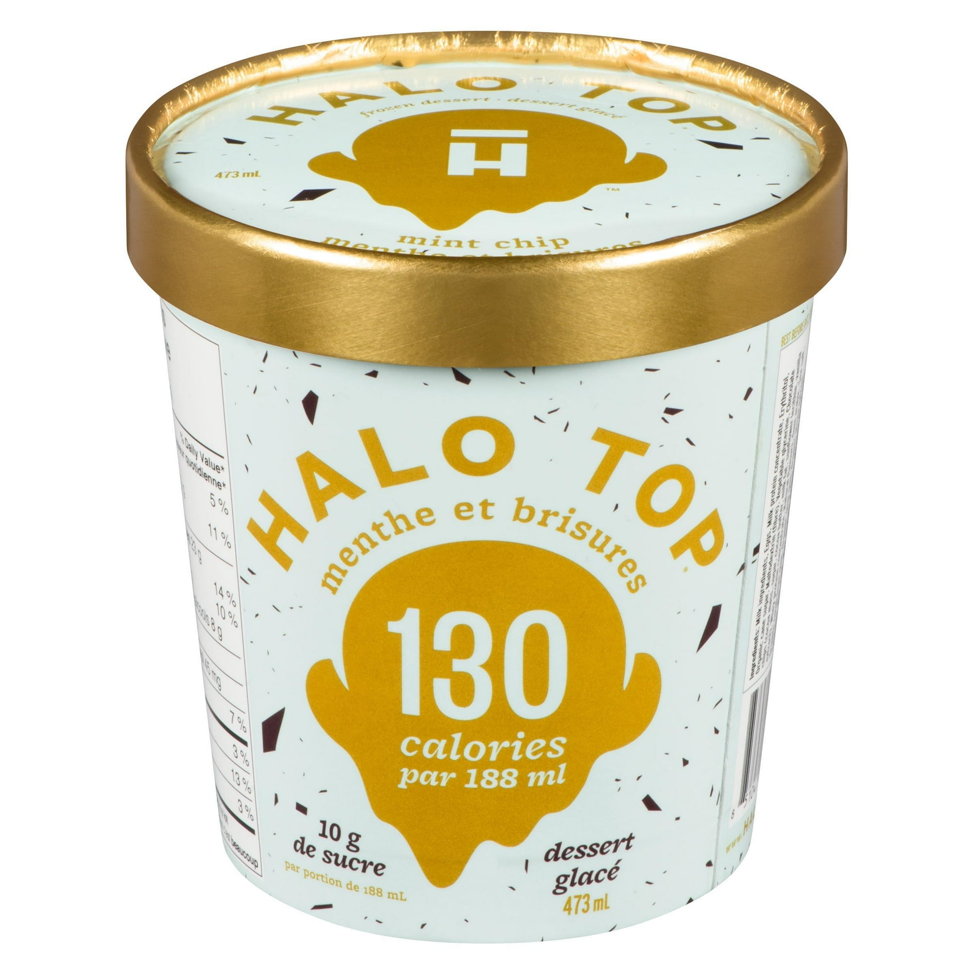 Halo Top - Dessert glacé aux pépites de menthe 473ml