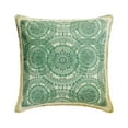 thumbnail image 1 of The HomeCentric Decorative Green Pack of 2, 12x12 inch (30x30 cm) Throw Pillow Covers, Linen Printed, Moroccan & Lace Throw Pillows For Sofa, Abstract Pattern Contemporary Style Easter - Dilara, 1 of 3