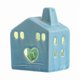 thumbnail image 1 of Casa de pueblo navideña de cerámica, decorativa, pequeña casa de porcelana con luz LED, para Estilo C, 1 of 9