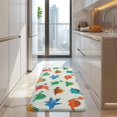 thumbnail image 4 of White Cartoon Dinosaurs Pattern Kitchen Rug Mat,Kitchen Runner Rugs Non Skid Washable,Decorative Kitchen Floor Mats for Kitchen,Sink,Laundry,17"x47.2", 4 of 7