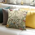 thumbnail image 3 of SHANXI  Fall Wildflowers Home Sweet Home Throw Pillow Covers 24x24in, 3 of 5