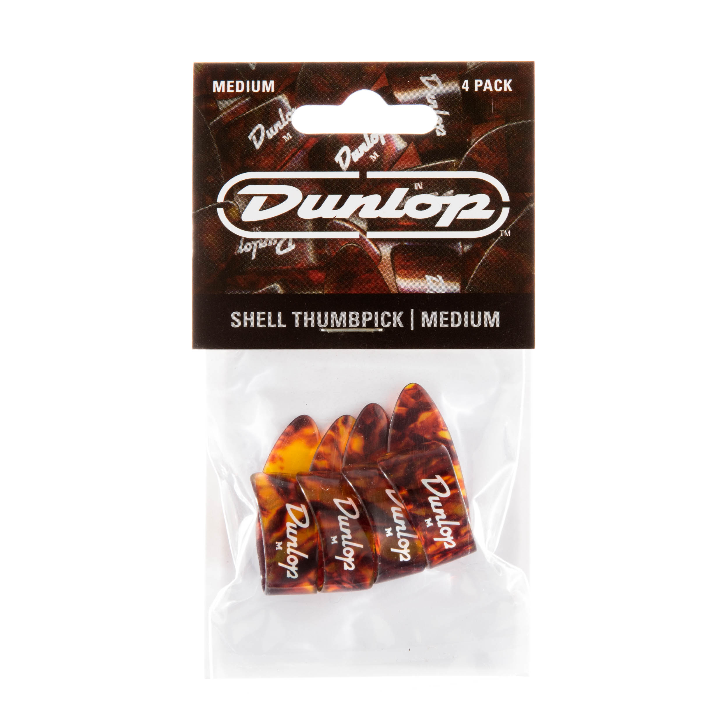 Dunlop Thumb Picks  Shell  Medium  8 Picks  9022P