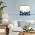 thumbnail image 3 of Stupell Industries Transitional Oceanic Fluid Swirl Gold Floating Frame Canvas Art, 18 x 18, by Laura Van Horne, 3 of 8