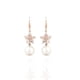 thumbnail image 1 of Pendientes Sunnimix Aro Gota Flor Oro Diamantes Imitación, 1 of 5
