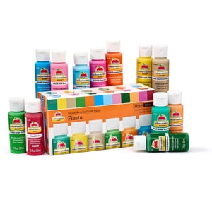 Apple Barrel Fiesta Acrylic Paint Set, 12 Colors