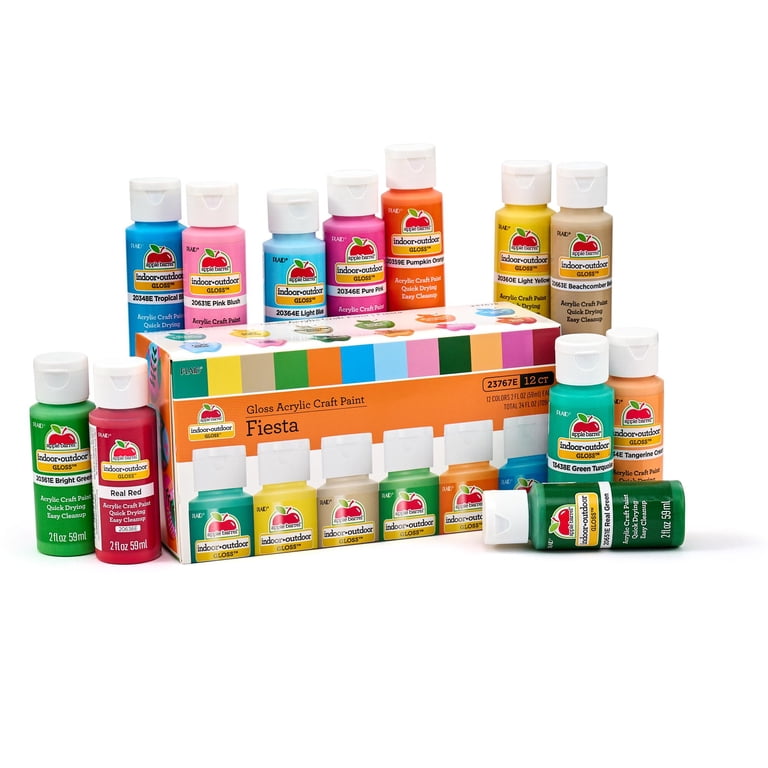 Apple Barrel Fiesta Acrylic Paint Set, 12 Colors photo 1