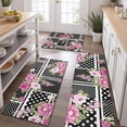 thumbnail image 2 of Pioneer Flower Floral Print Pattern Kitchen Rugs Sets Of 3,Kitchen Runner Rugs Non Skid Washable,Decorative Kitchen Floor Mats for Kitchen,Sink,Laundry,17"x30"+ 17"x47" + 17"x59", 2 of 6