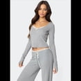 thumbnail image 4 of Conjuntos de 2 Piezas para Mujer, Conjuntos de Otoño, Chándales de Larga y Pierna , Conjuntos Casuales para Estar en Casa, Conjuntos A Juego Gris M, 4 of 10