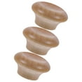 thumbnail image 4 of DRAFIDEEP 3Pcs Fry Pan Lid Knob In Coffee Color Wooden Design For Pot Lid Handle Grip, 4 of 8