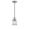 thumbnail image 3 of Innovations Lighting  Franklin Restoration Canton - 1 Light 5" Cord Hung Mini Pendant Clear/Brushed Satin Nickel, 3 of 5