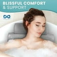 thumbnail image 3 of Almohada de baño Everlasting Comfort: brinda soporte para la cabeza, el cuello y la espalda en la bañera - Cojín para bañera, 3 of 5