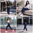 thumbnail image 2 of Diufon Straight Leg Sweatpants for Women Elastic Waist Drawstring Lounge Pants with Pockets Athletic Joggers, 2 of 9