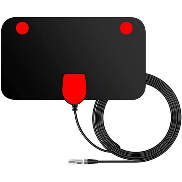 Amplified HD Indoor Digital TV Antenna Long 330 Miles Range Antenna Support 4K 1080p Fire Stick and All Television, Indoor Smart HDTV Antenna for Local Channels VHF UHF-17ft Coax Cable