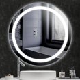 thumbnail image 4 of Espejo Redondo de Baño LED 70x70, Espejo de Baño Pared con Iluminación, Función Antiniebla, con Interruptor de Sensor táctil esquí esquí Gafas de esquí, 4 of 5