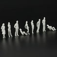 thumbnail image 3 of 1:50 White Figures Architectural Model Human Scale HO Model Plastic Peoples,30 Pieces, 3 of 8