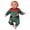 00-Green638, variant on Newborn Boy's Crew Neck Jumpsuit Elf Graphic Print Long Sleeve Casual Romper Daily Bodysuit