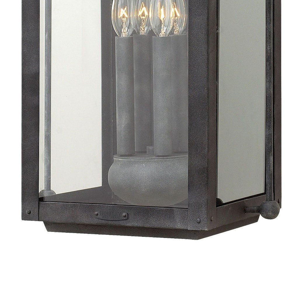 4 Light Extra Large Outdoor Wall Lantern in Traditional Style 13 inches Wide By 25 inches High-Aged Zinc Finish-Led Lamping Type Bailey Street Home