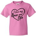 thumbnail image 3 of Inktastic I Love My Oma and Opa in Black Chalk Heart Youth T-Shirt, 3 of 5