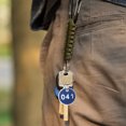 thumbnail image 2 of BESTONZON 50Pcs  Aluminium Alloy Storage Tags Metal Numbers Plates Luggage ID Tags Key Ring Labels(Blue, Number 1-50), 2 of 5