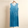thumbnail image 4 of Iyufng Nightgowns for Women Casual Printed Pajama Dress Sleeveless Round Neck Comfortable Loungewear Tank Dress Home Clothes, 4 of 6
