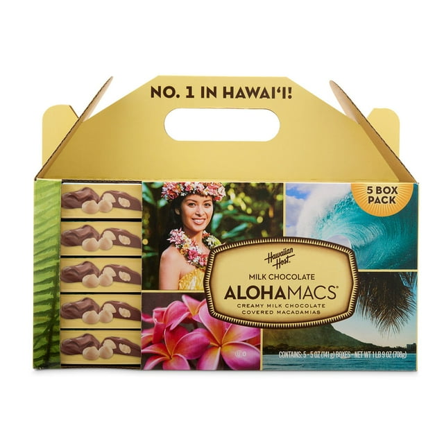 Hawaiian Host Milk Chocolate Alohamacs, 5 pk.