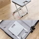 thumbnail image 5 of Silla de camping, Mmgoqqt, Aluminio, Plegable, Gris, 5 of 6