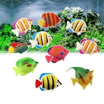 IMIKEYA 10Pcs Artificial Plastic Fish Tank Decoration Realistic Floating Ornaments