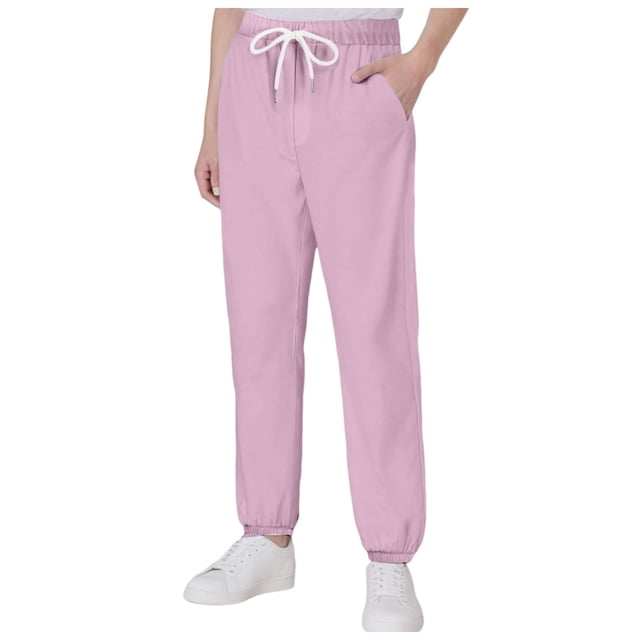 sertiohcv Boys' Casual Solid Color Drawstring With Pockets Drawstring Children's Trousers Pants Light Blue Size for 4-5 Years
