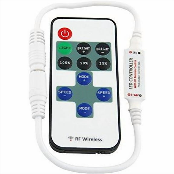 ABI Inline RF Remote Control Dimmer Switch for LED Strip Light