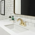 thumbnail image 4 of WOWOW Bathroom Faucet Brushed Gold 4 Inch Basin Faucet Centerset Vanity Faucet, 4 of 8