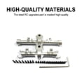 thumbnail image 3 of maskred 1/24 Aluminum Alloy CNC Machined Front And Rear Axle Housings For Axial SCX24 RC Car Part RC Car Accessories Replacement Parts Silver, 3 of 6