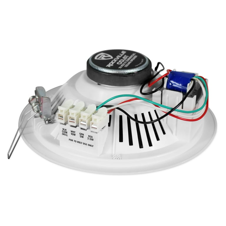 Rockville Amplifier 16) Rockville CCL6T White 70V 6