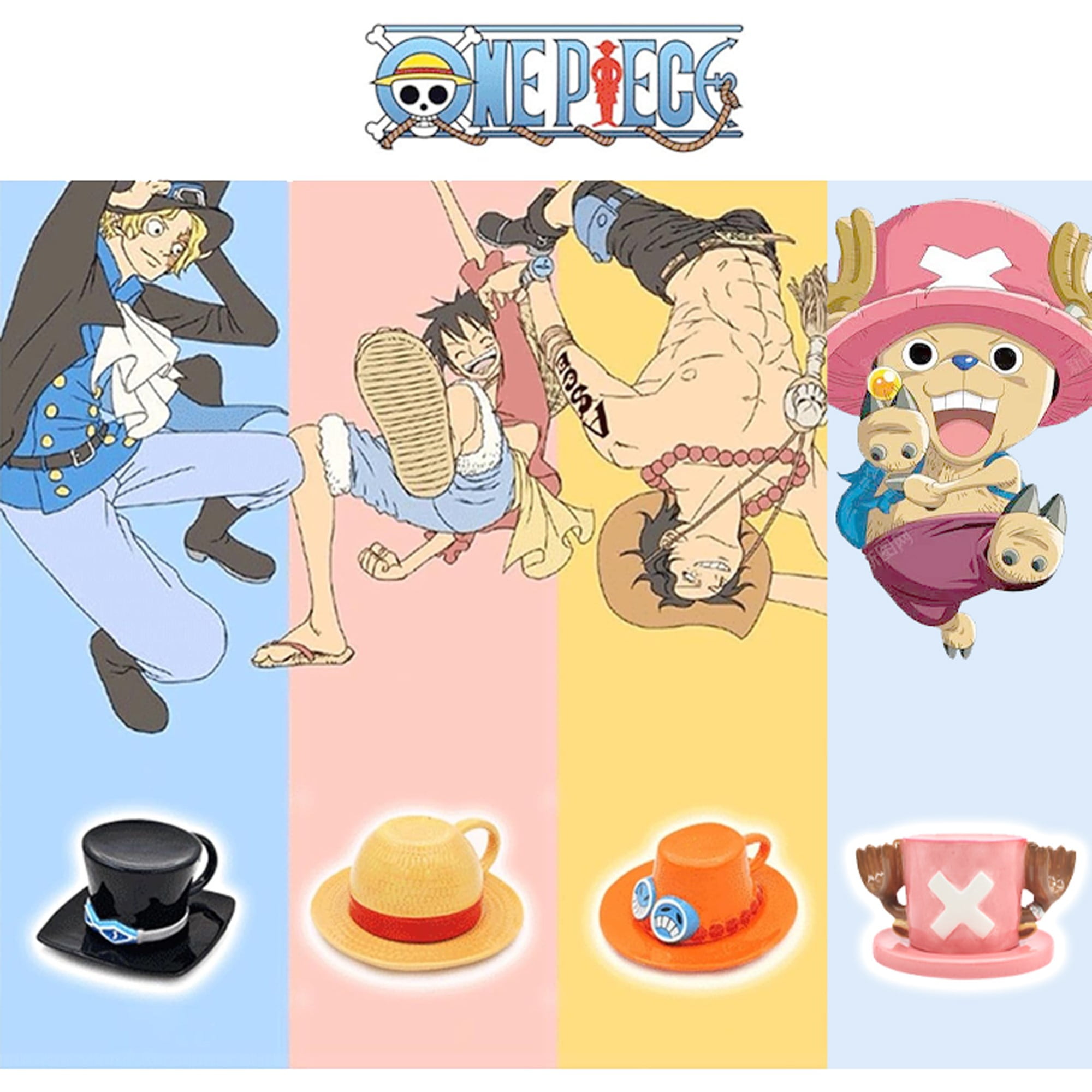 Roffatide Anime One Piece Tony Tony Chopper Coffee Mugs Sabo Hat