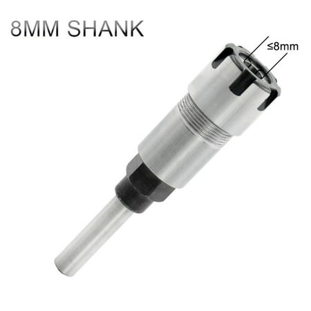 

Router Bit Extender 8mm Collet 8mm Shank Router Adapter With Er16-8 Steel 8mm Shank Er16-8 8mm Collet Bit Rod Cutter Rod Cutter Collet With Er16-8 8mm Router Bit Collet Adapter With