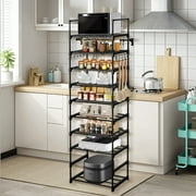 Fairy 10-Tier Kitchen Storage Shelves, Adjustable Shelves for Storage Pantry Shelves with Hooks, Storage Rack Shelving Unit Organizer for Bedroom Laundry Closet