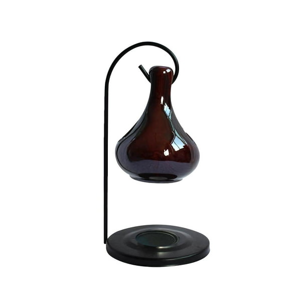 Portavelas de cerámica para velas de té, quemador de aceites esenciales, regalo decorativo, centro de mesa Marrón