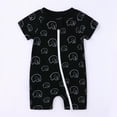 thumbnail image 2 of Utoimkio Newborn Summer Baby Boy Girl Rompers Zip-up Bodysuit One Piece Jumpsuit Short Sleeve Playsuit One Piece Outfit Clothes, 2 of 9