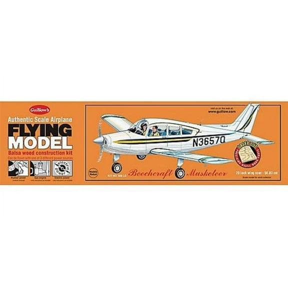 Guillow's Beechcraft Musketeer Laser Cut Model Kit