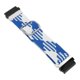 thumbnail image 1 of Correa de reloj de repuesto Bling Bling ajustable de nailon a prueba de sudor Para T REX 2 Ultra azul blanco, 1 of 12