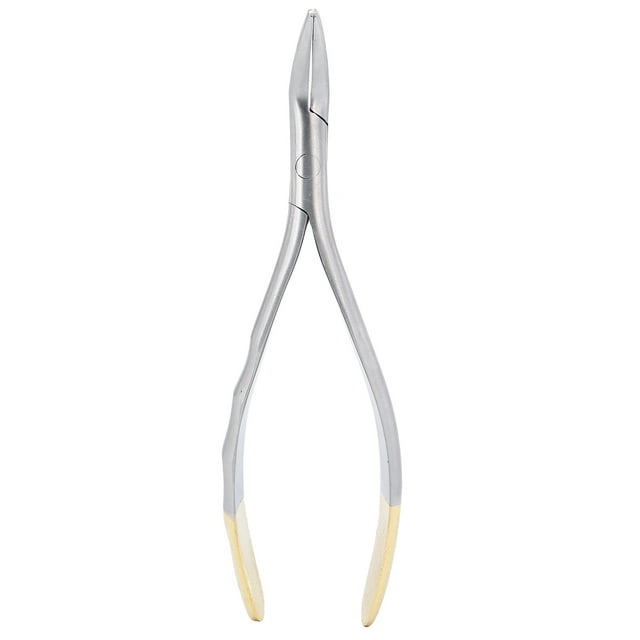 Pinzas de extracción dental de acero inoxidable para fragmentos residuales de raíz dental.