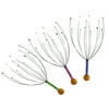 HOMEMAXS 3pcs Hand Held Scalp Massager Therapeutic Head Scratcher Steel Wire Head Massager with Wooden Handle