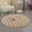 Khaki, variant on Xecvkr Round Velvet Area Rug 40x40cm Soft Plush Floor Mat for Bedroom Living Room Entryway Doormat Home Decor Non Slip Comfortable