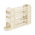 thumbnail image 2 of Contenedor automático de huevos para 30 huevos, dispensador automático de huevos enrollado, organizador de 4 niveles de plástico para puerta de nevera, capacidad 30, clara/caqui, 2 of 6