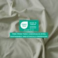 thumbnail image 6 of Great Bay Home 100% Cotton Sateen 4-Piece Bed Sheet Set (Sage Green, California King), 6 of 6