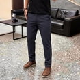 thumbnail image 7 of GINGTTO Men‘s Stretch Pinstripe Chino Pants, Slim Fit, 7 of 7