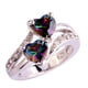 thumbnail image 2 of Anillo de piedra preciosa blanca y arcoíris con corte de corazón para mujer, joyería para amantes de la moda Wmkox8yii  fajkfhkj1401, 2 of 9