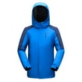 thumbnail image 4 of Mountain Ski Jacket Waterproof Fleece Liner Snow Coat Warm Winter Windproof Hooded Raincoat Women And Men's Three In Detachable Outdoor Mountaineering Suit And Ski Suit Blue XXXL, 4 of 4