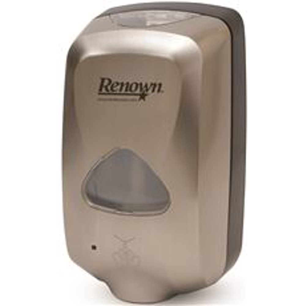 Renown TouchFree Foam Hand Soap Dispenser, 1,200 Ml, Nickel Walmart